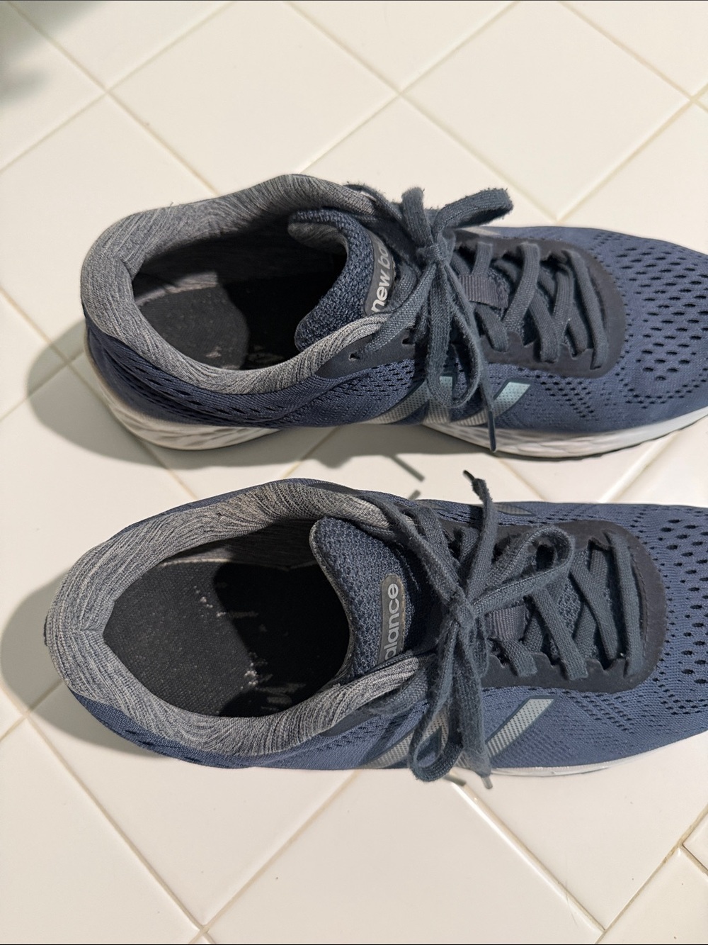 New Balance Navy Blue Mesh Sneakers - Picture 3 of 8